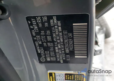 2022 Hyundai Venue Sel z USA, uszkodzony, nr VIN KMHRC8A33NU181161